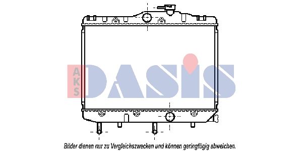 213210N AKS DASIS Радиатор, охлаждение двигателя