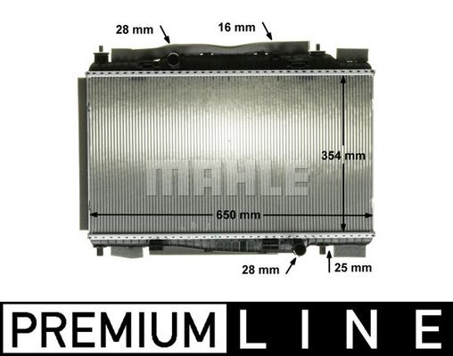 CR88000P MAHLE Радиатор, охлаждение двигателя