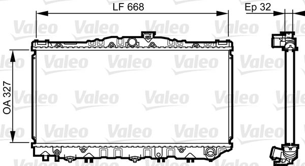 731698 VALEO Радиатор, охлаждение двигателя