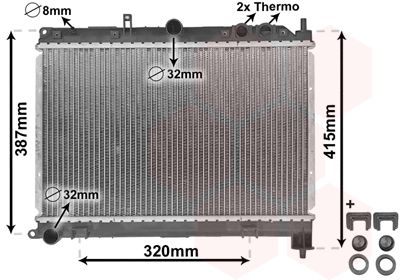 02002118 VAN WEZEL Радиатор, охлаждение двигателя
