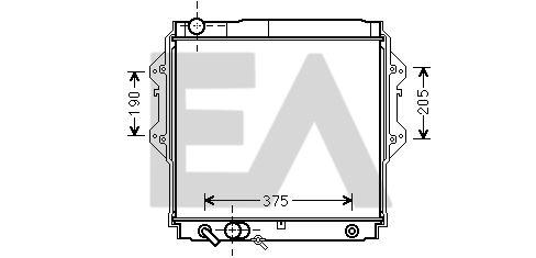 31R71251 EACLIMA Радиатор, охлаждение двигателя