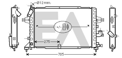 31R54201 EACLIMA Радиатор, охлаждение двигателя