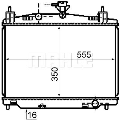 CR1071000S MAHLE Радиатор, охлаждение двигателя