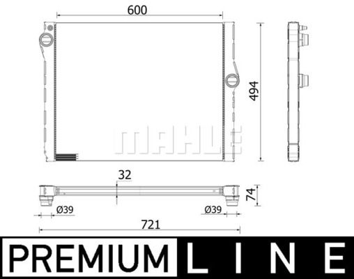 WG2183293 WILMINK GROUP Радиатор, охлаждение двигателя