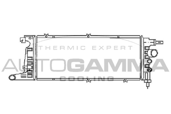 103259 AUTOGAMMA Радиатор, охлаждение двигателя