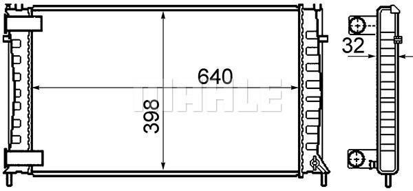 CR803000S MAHLE Радиатор, охлаждение двигателя