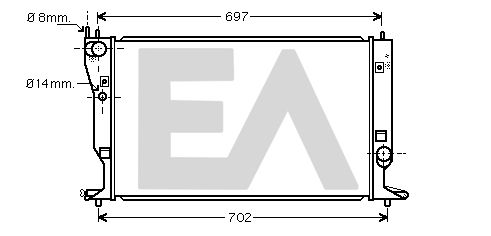 31R71204 EACLIMA Радиатор, охлаждение двигателя