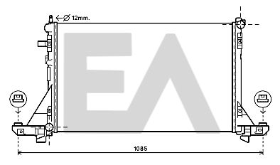 31R60159 EACLIMA Радиатор, охлаждение двигателя