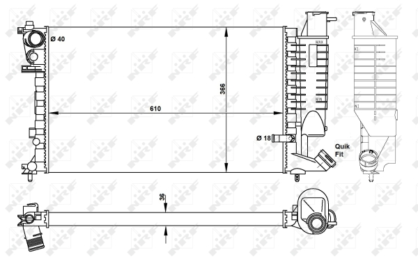 WG1721284 WILMINK GROUP Радиатор, охлаждение двигателя