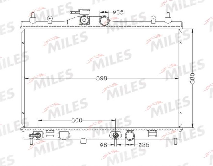 ACRB094 MILES Радиатор, охлаждение двигателя