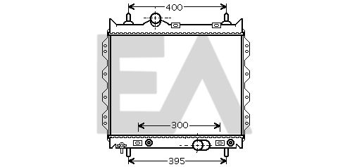 31R12018 EACLIMA Радиатор, охлаждение двигателя