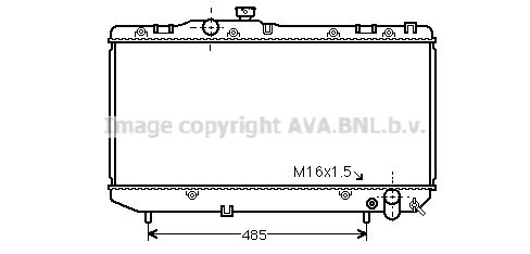 TO2142 AVA QUALITY COOLING Радиатор, охлаждение двигателя