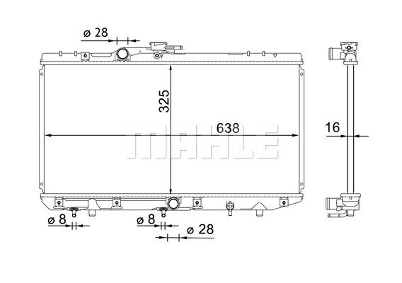CR1699000S MAHLE Радиатор, охлаждение двигателя