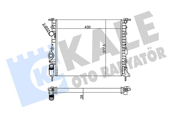 109300 KALE OTO RADYATÖR Радиатор, охлаждение двигателя