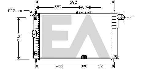 31R20035 EACLIMA Радиатор, охлаждение двигателя