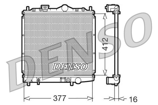 DRM45001 DENSO Радиатор, охлаждение двигателя