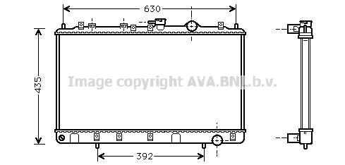 HY2075 AVA QUALITY COOLING Радиатор, охлаждение двигателя