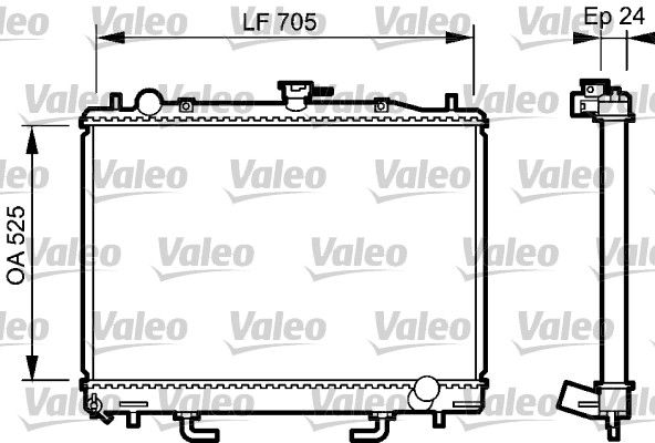 735058 VALEO Радиатор, охлаждение двигателя