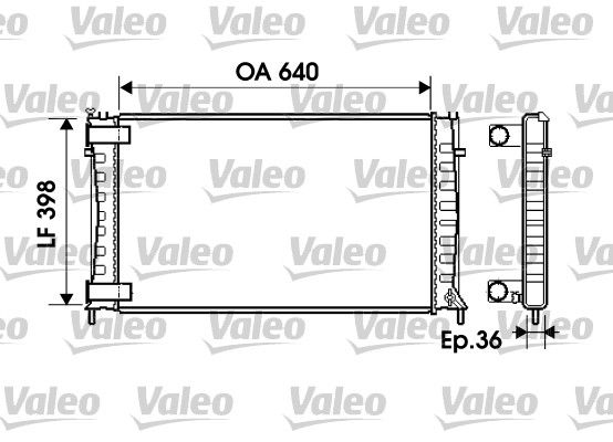 734760 VALEO Радиатор, охлаждение двигателя