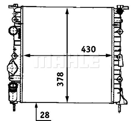 CR528000S MAHLE Радиатор, охлаждение двигателя