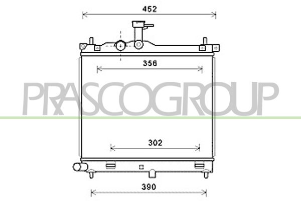HN002R001 PRASCO Радиатор, охлаждение двигателя