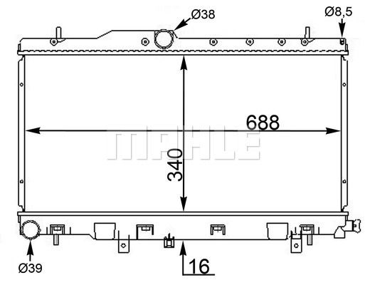 WG2182750 WILMINK GROUP Радиатор, охлаждение двигателя