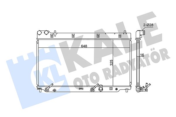 349800 KALE OTO RADYATÖR Радиатор, охлаждение двигателя