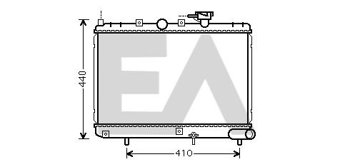 31R36092 EACLIMA Радиатор, охлаждение двигателя