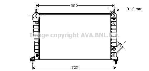 SB2062 AVA QUALITY COOLING Радиатор, охлаждение двигателя