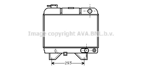 PEA2021 AVA QUALITY COOLING Радиатор, охлаждение двигателя