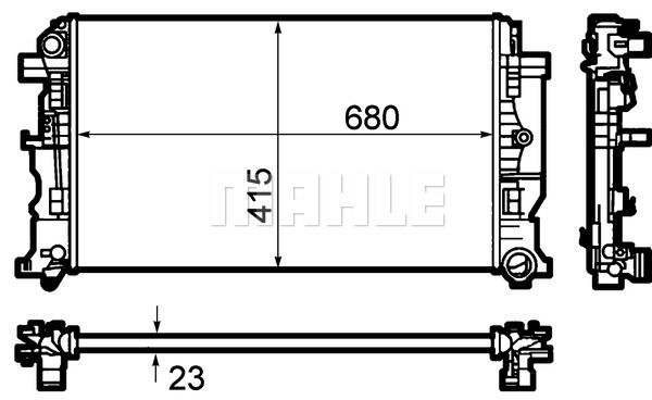 CR1710000P MAHLE Радиатор, охлаждение двигателя