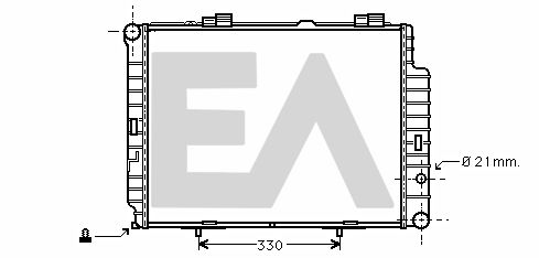 31R50067 EACLIMA Радиатор, охлаждение двигателя