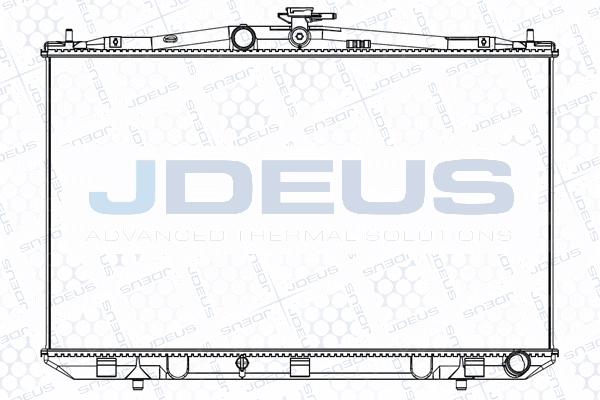 M0780040 JDEUS Радиатор, охлаждение двигателя