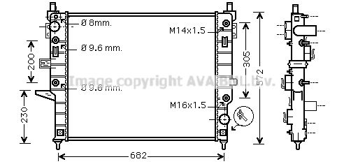 MSA2271 PRASCO Радиатор, охлаждение двигателя