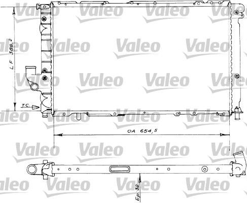 730536 VALEO Радиатор, охлаждение двигателя