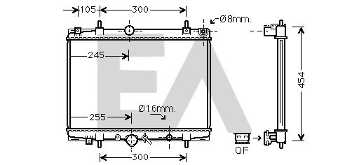 31R55088 EACLIMA Радиатор, охлаждение двигателя