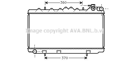 DN2122 AVA QUALITY COOLING Радиатор, охлаждение двигателя