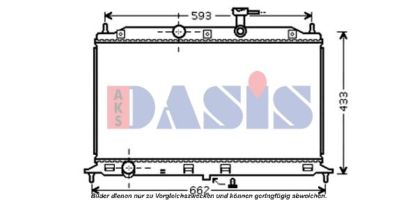 510074N AKS DASIS Радиатор, охлаждение двигателя