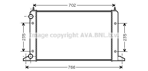 VNA2133 AVA QUALITY COOLING Радиатор, охлаждение двигателя