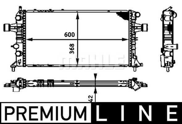 CR321000P MAHLE Радиатор, охлаждение двигателя