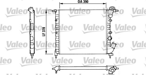 816655 VALEO Радиатор, охлаждение двигателя