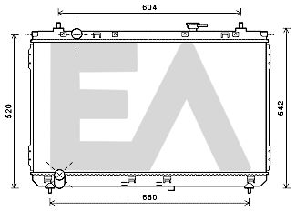 31R36055 EACLIMA Радиатор, охлаждение двигателя