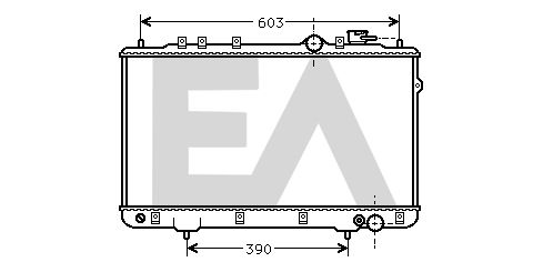 31R28003 EACLIMA Радиатор, охлаждение двигателя