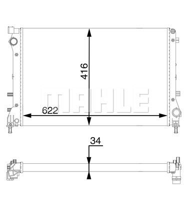 WG2183021 WILMINK GROUP Радиатор, охлаждение двигателя