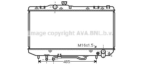 TO2143 AVA QUALITY COOLING Радиатор, охлаждение двигателя