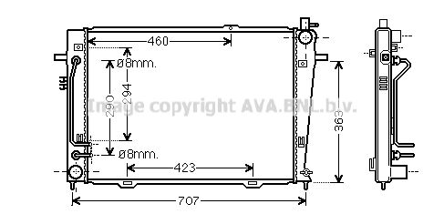 KAA2132 AVA QUALITY COOLING Радиатор, охлаждение двигателя