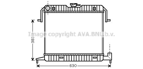 OL2087 AVA QUALITY COOLING Радиатор, охлаждение двигателя