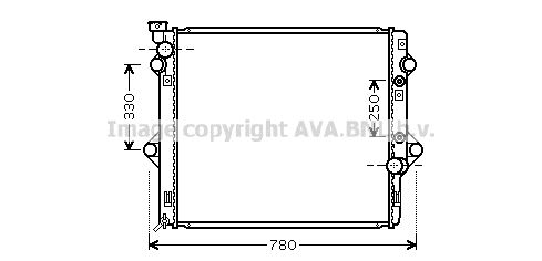 TOA2478 AVA QUALITY COOLING Радиатор, охлаждение двигателя