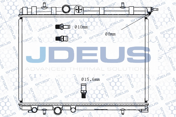 M0210360 JDEUS Радиатор, охлаждение двигателя