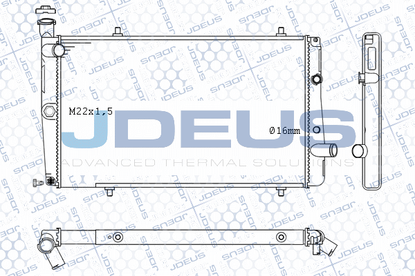 M0210070 JDEUS Радиатор, охлаждение двигателя